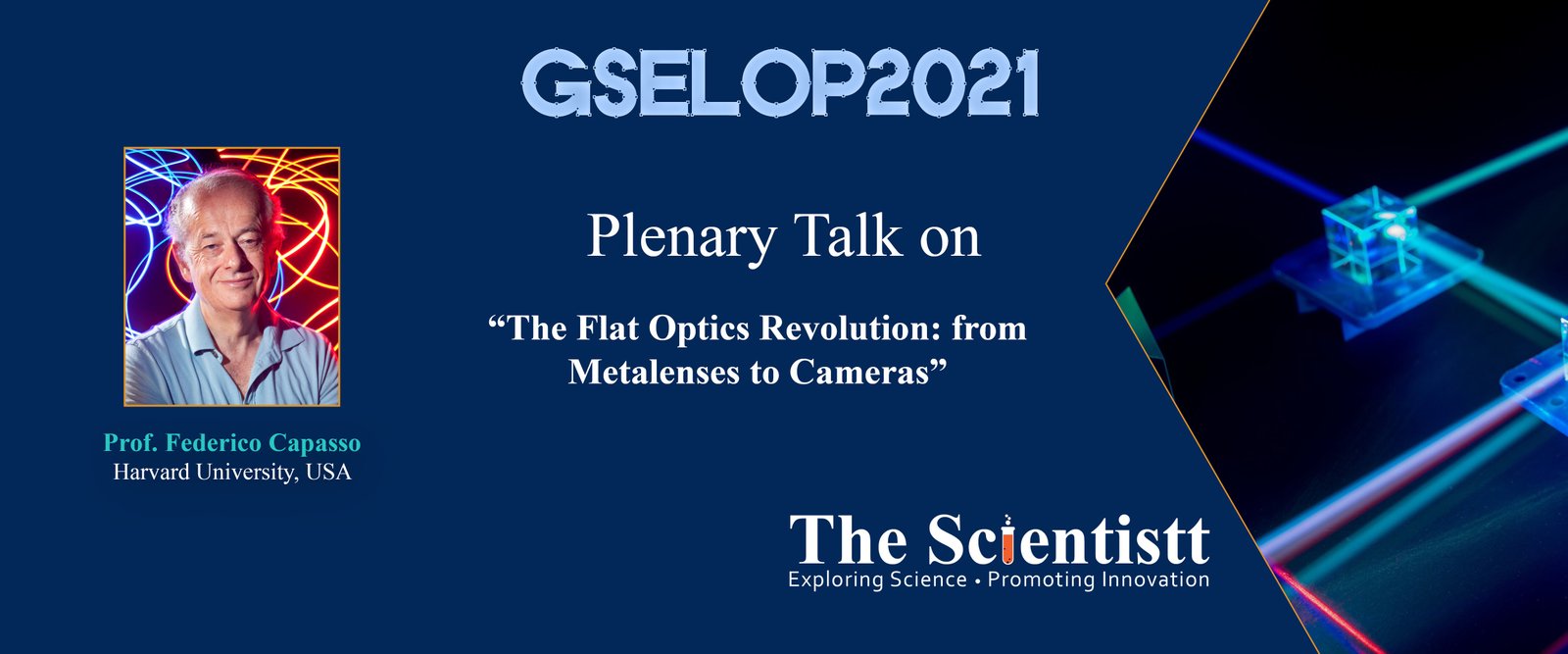 Laser, Optics and Photonics Conference GSELOP2021 Paris, France